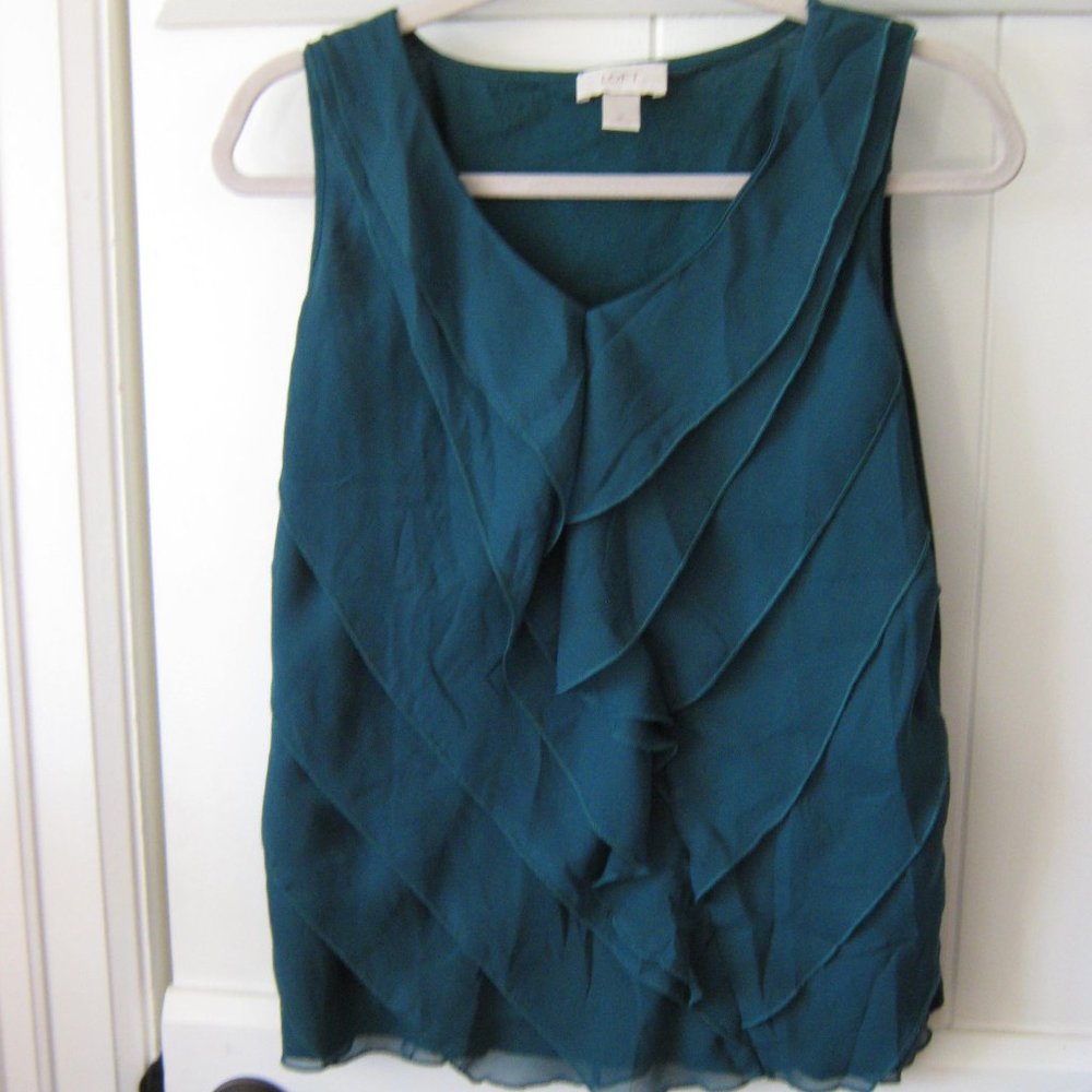 Emerald Green LOFT Blouse